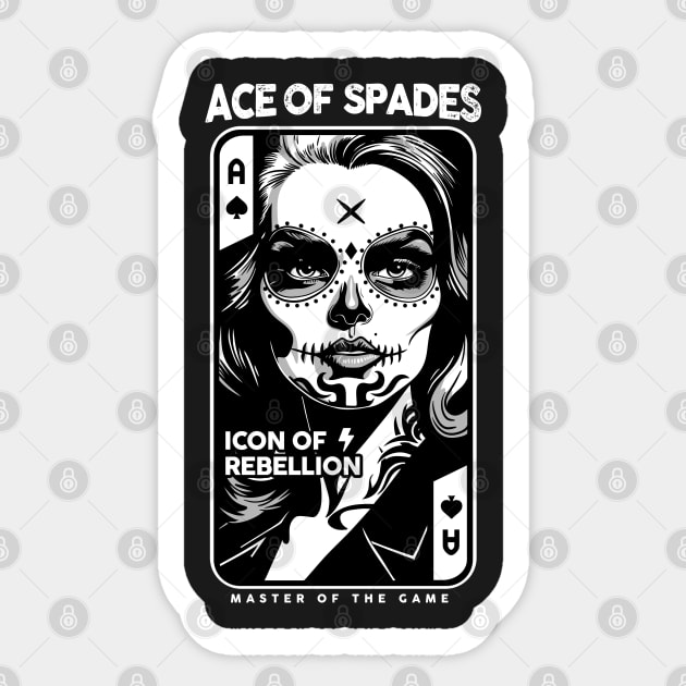 Ace Of Spades Sticker by artslaves
